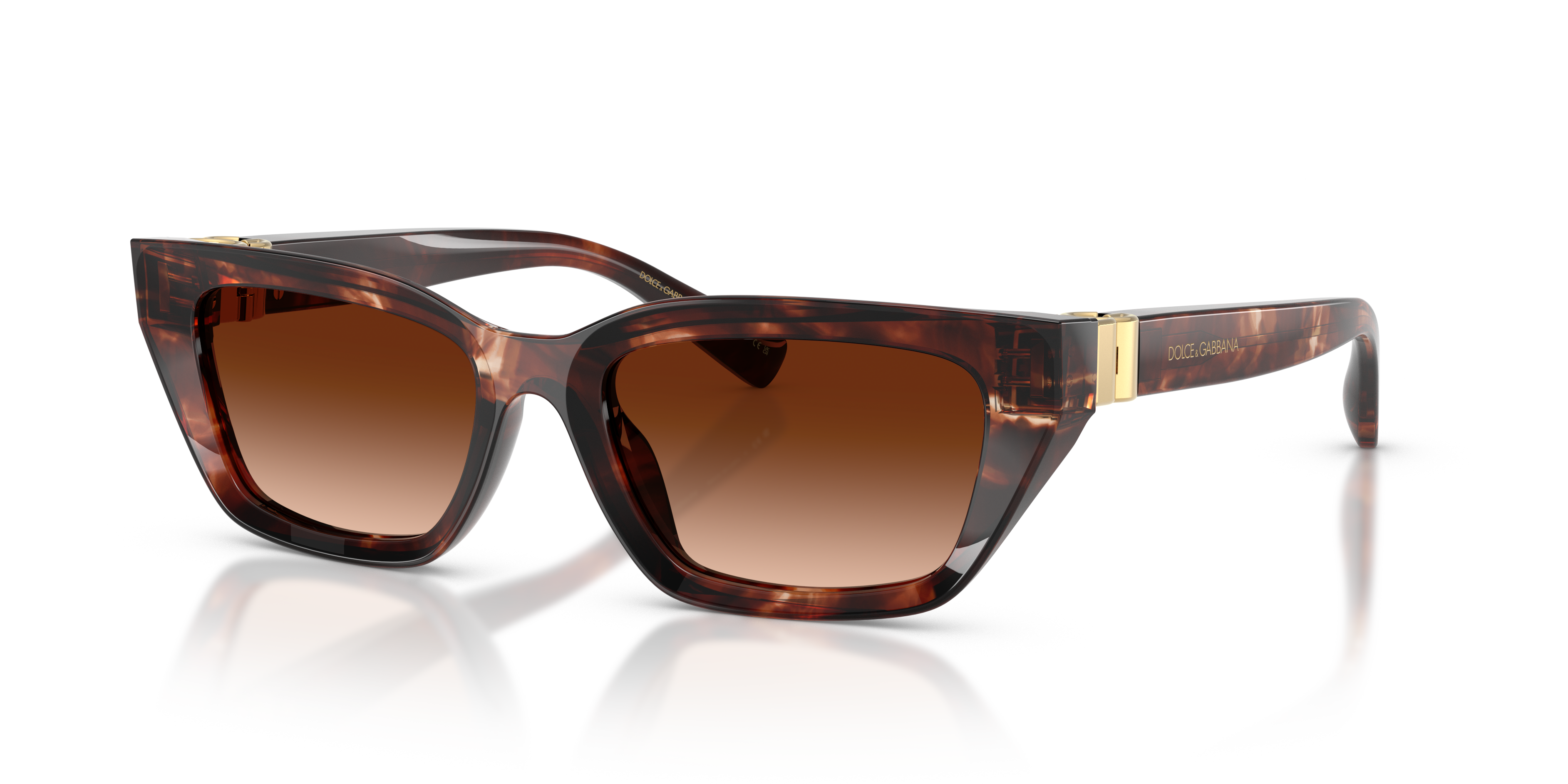 Dolce&Gabbana DG4532 S (53 - 18) with Brown lenses and Red frame