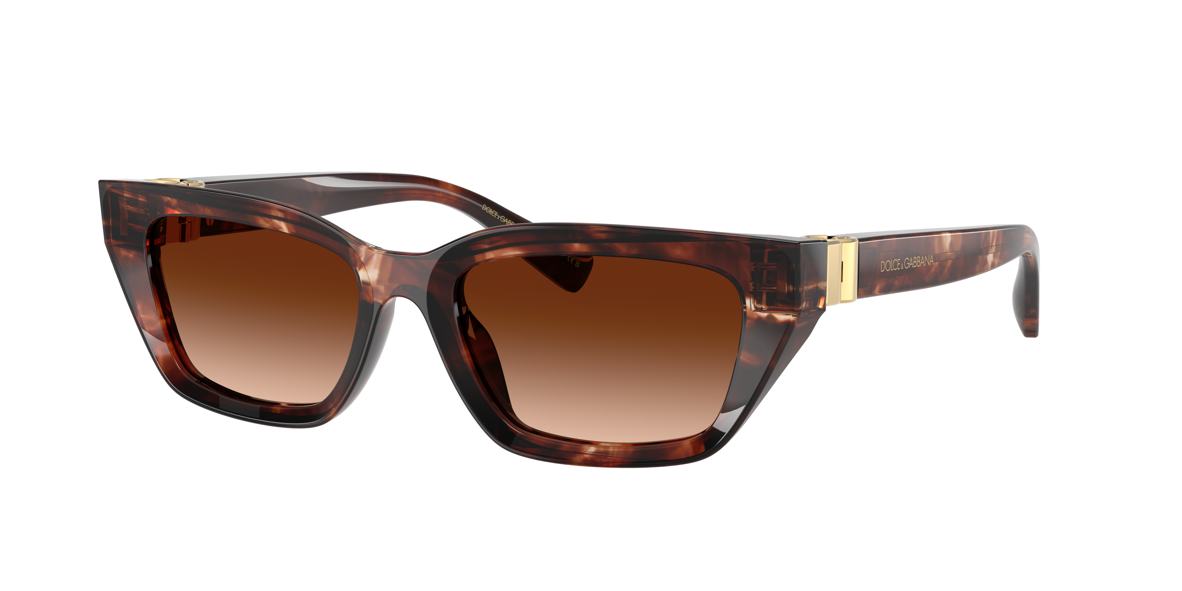 Dolce&Gabbana DG4532 S (53 - 18) with Brown lenses and Red frame