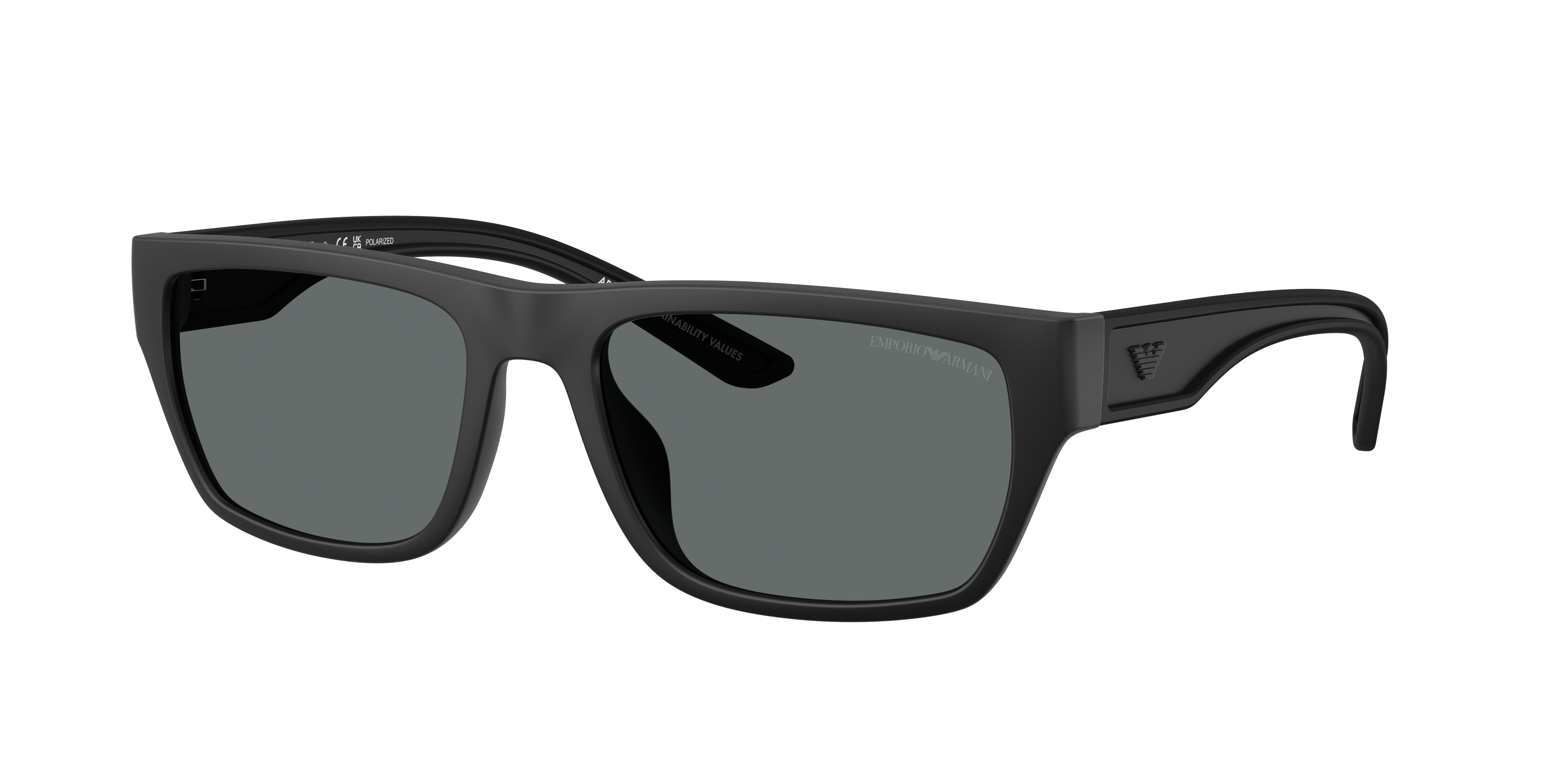 【osamutsutsumida 】EMPORIO ARMANI★48★③ Emporio Armani EA4267U XL (57 - 18) with Grey lenses and Black
