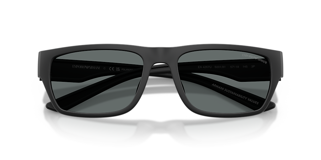 Emporio Armani EA4267U XL (57 - 18) with Grey lenses and Black