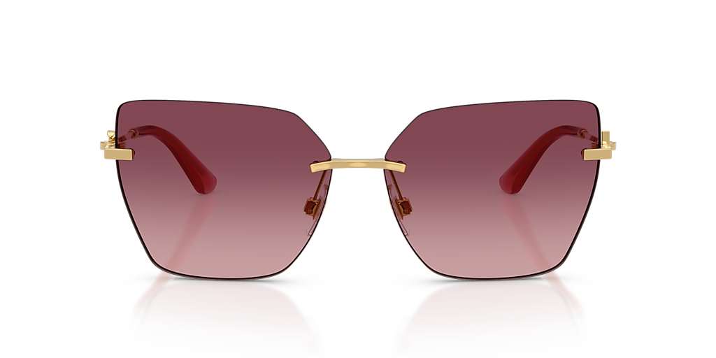 Dolce & Gabbana ピンクベージュ サングラス Dolce & Gabbana Eyewear スクエアフレーム サングラス | ピンク