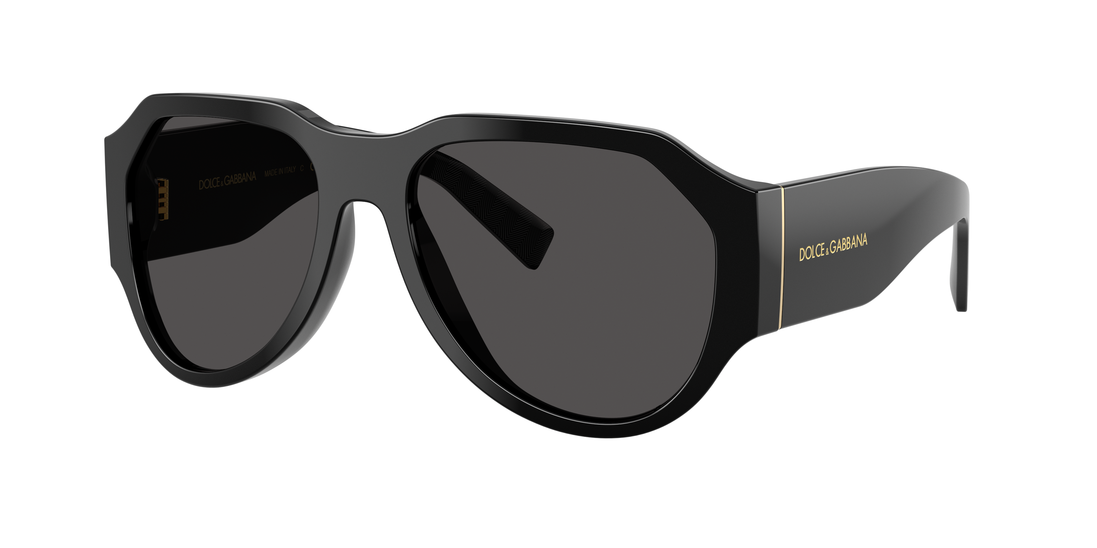Dolce&Gabbana Man Sunglass DG4504 -  Frame color: Black, Lens color: Dark Grey