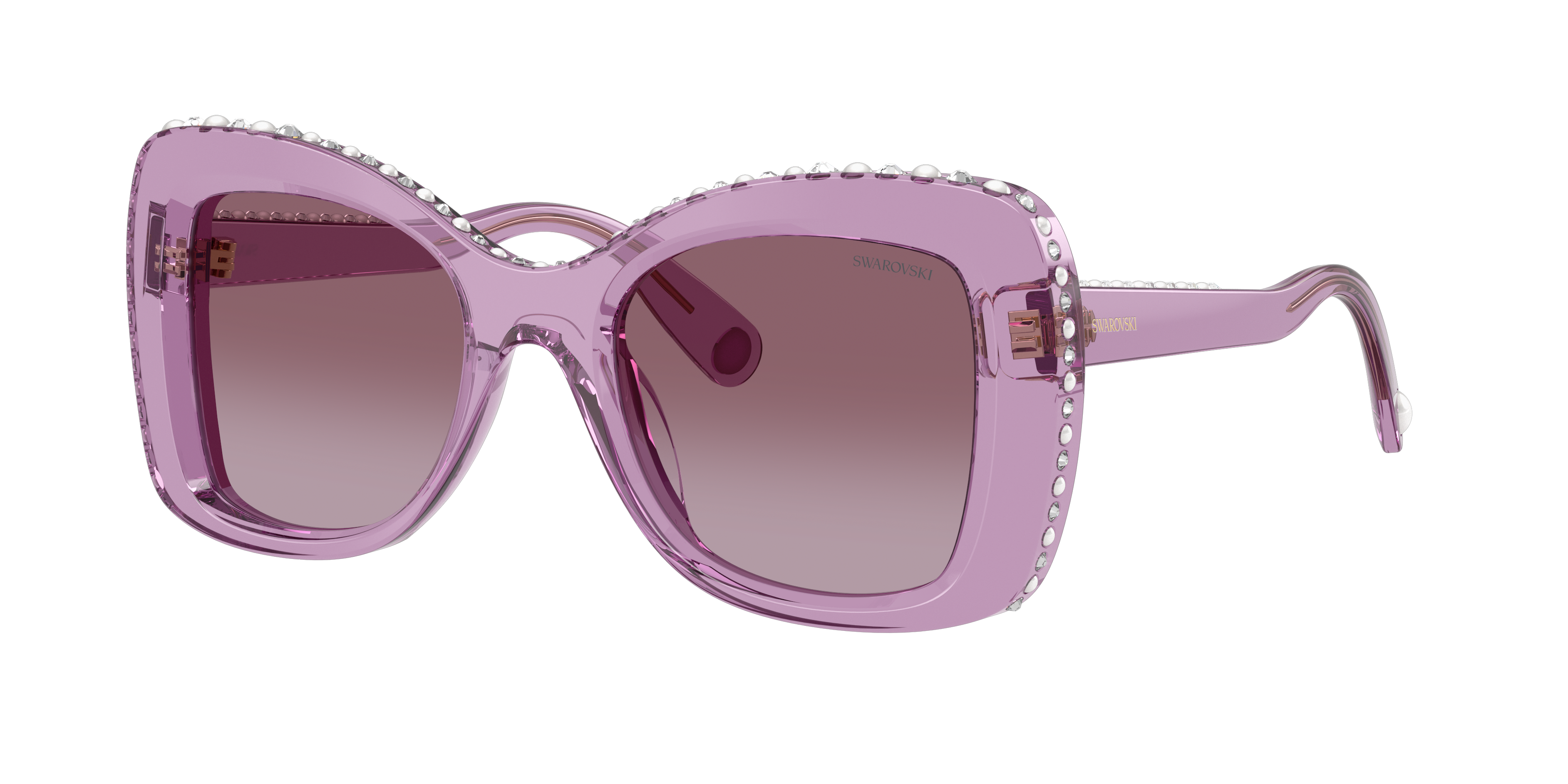 Swarovski Woman Sunglass SK6062U -  Frame color: Transparent Amethyst, Lens color: Violet Gradient