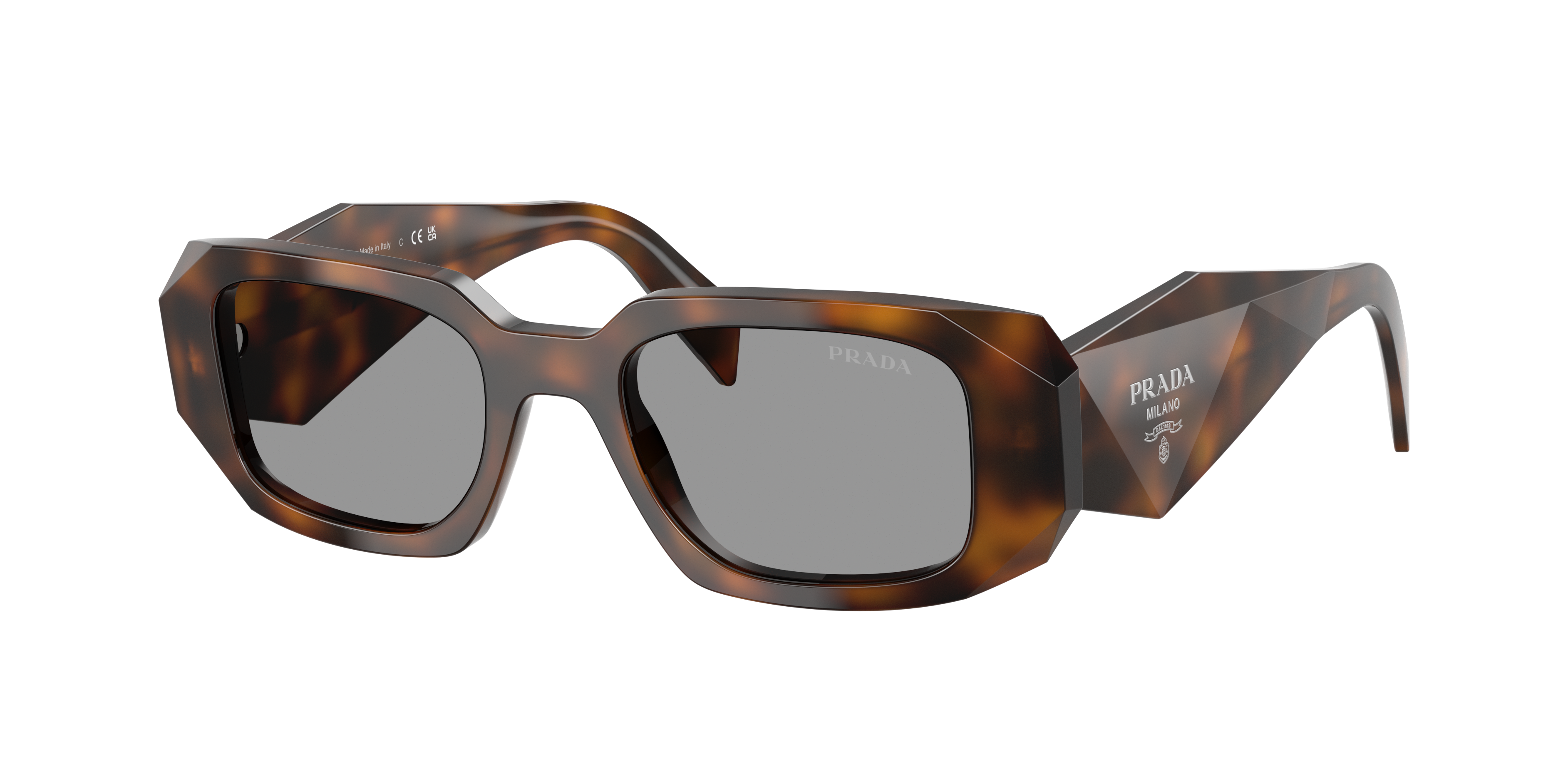 Prada Woman Sunglass PR 17WS -  Frame color: Juniper Tortoise, Lens color: Grey