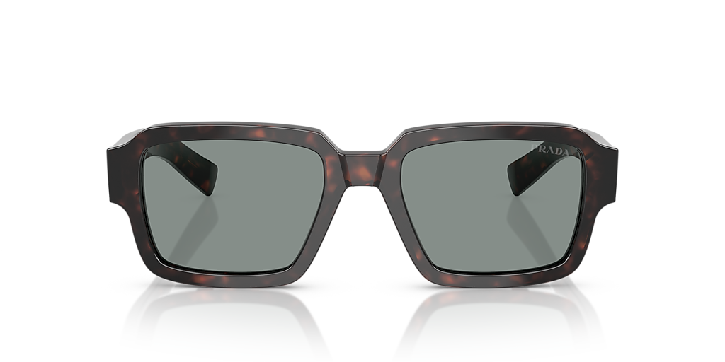 Prada PR 02ZSF M (54 - 19) with Blue lenses and Tortoise frame