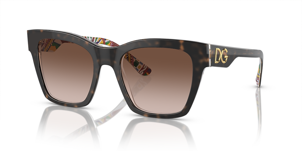 Dolce&Gabbana DG4384 L (53 - 20) with Brown lenses and Tortoise Dolce&Gabbana DG4384 L (53 - 20) with Brown lenses and Tortoise