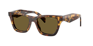 Prada PR 23YS XS (51 - 19) met Bruin Brillenglazen en Tortoise