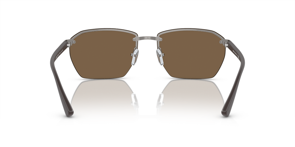 ARMANI EXCHANGE AX2048S Shiny Gunmetal - Men Sunglasses, Dark Brown Lens