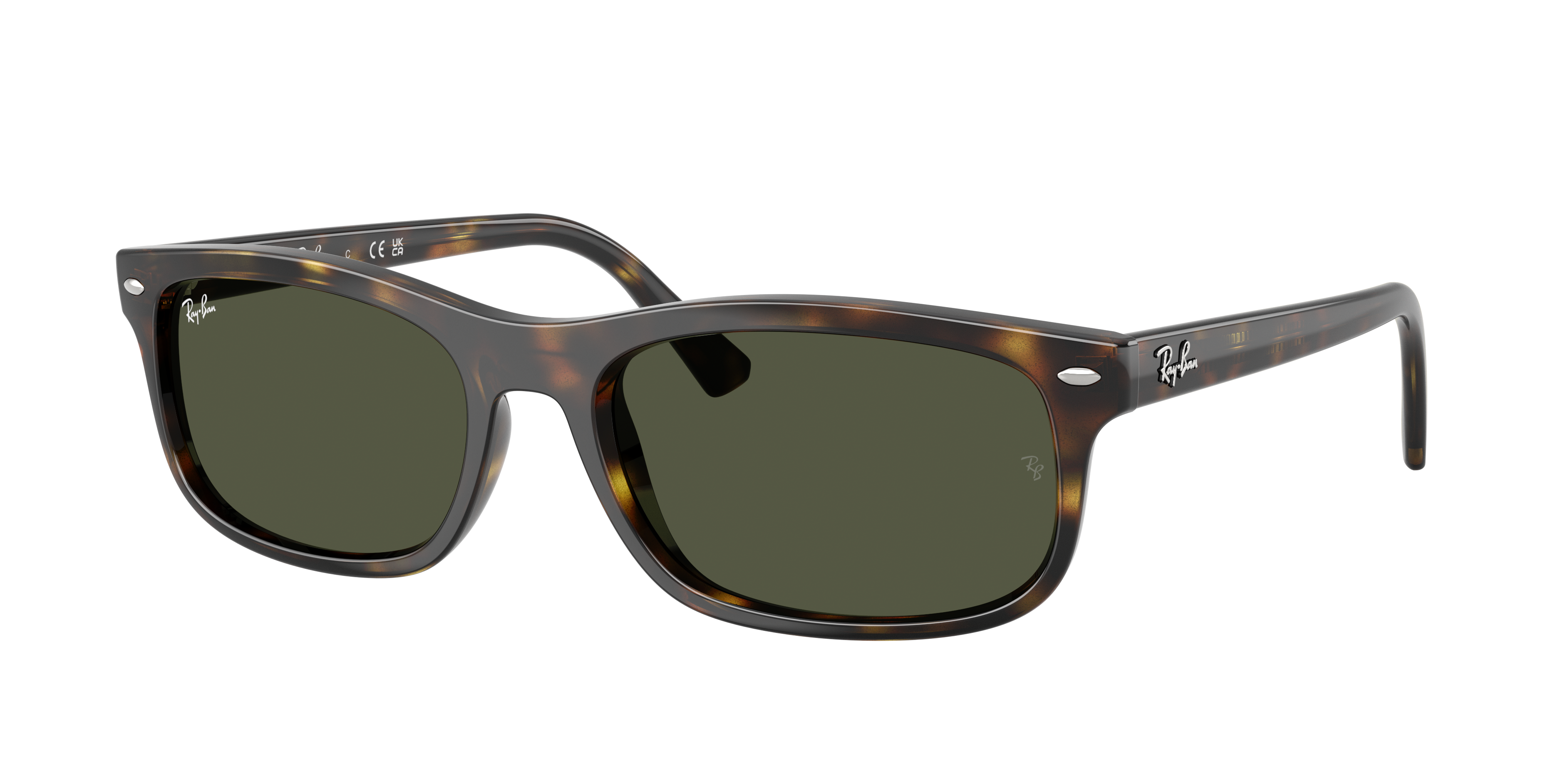 Ray-Ban Unisex Sunglass RB2224 -  Frame color: Havana, Lens color: Green