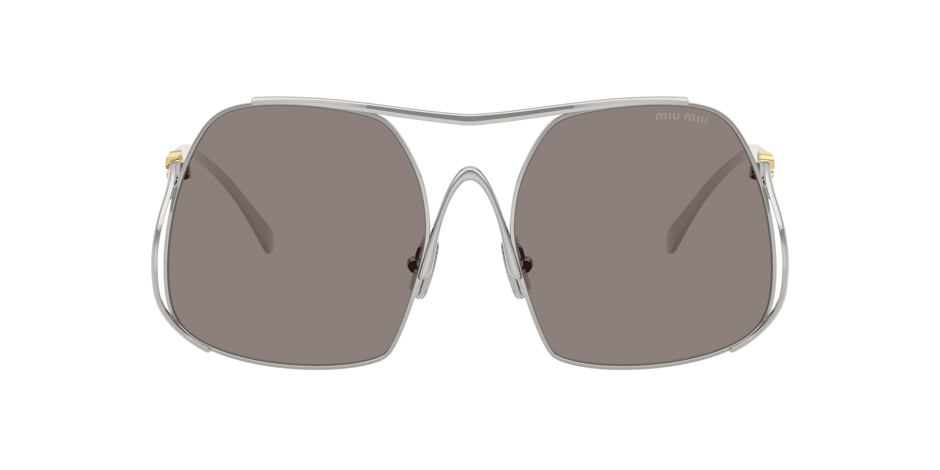 miu miu sunglasses サングラス グレー系 ケース付き Miu Miu MU A55S XS (57 - 18) with Grey lenses and Silver frame