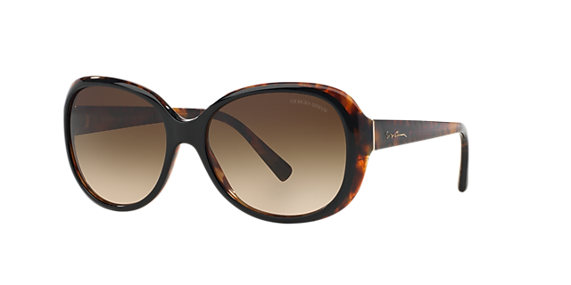 Giorgio Armani AR8047 56 Grey Gradient & Black Sunglasses 