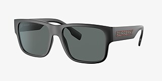 Burberry BE4358 Knight 57 Polar Dark Grey & Matte Black Polarized 