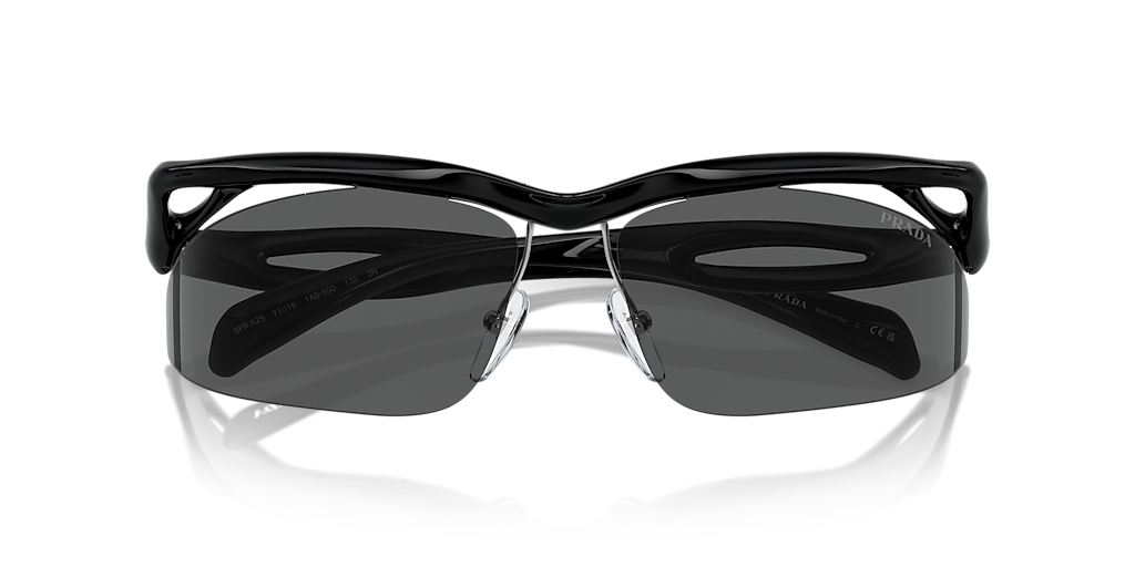 Prada PR A25S L (71 - 16) with Grey lenses and Black frame