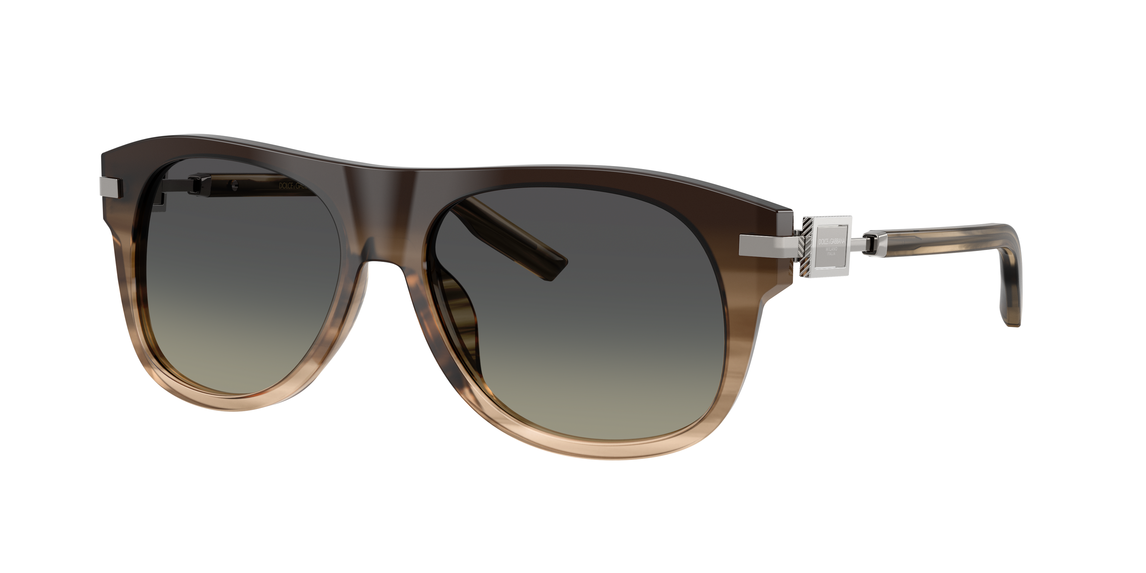 Dolce&Gabbana Man Sunglass DG4546 -  Frame color: Gradient Striped Grey, Lens color: Grey Gradient