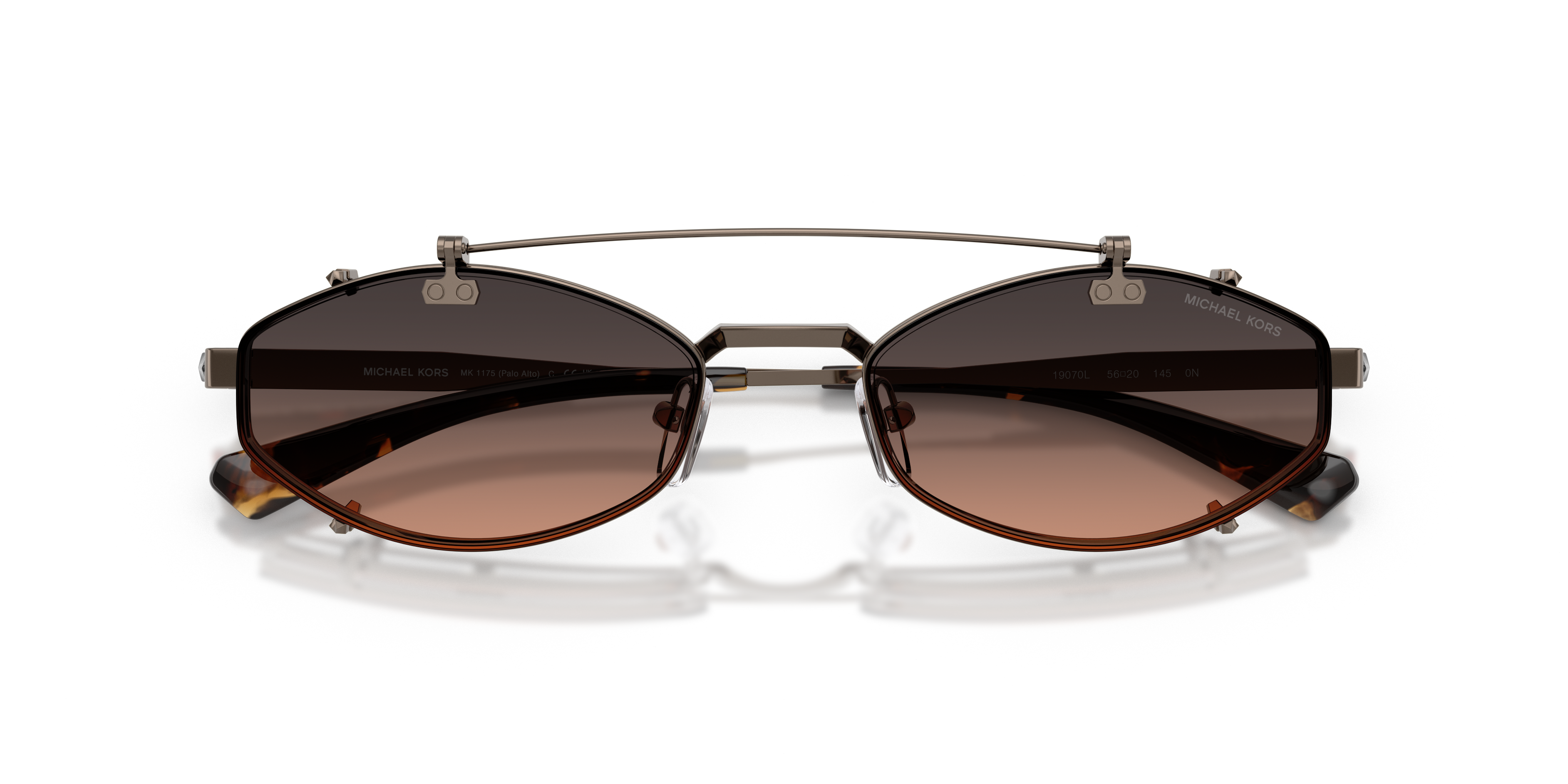 Michael Kors MK1175 Palo Alto XL (56 - 20) with Brown lenses and