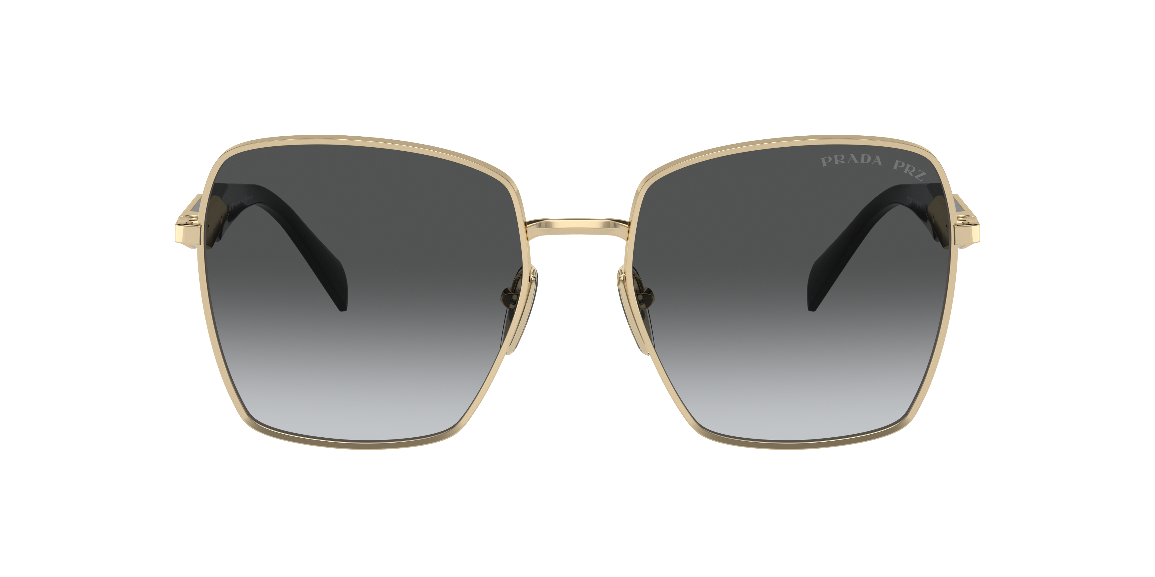 Prada PR 64ZS L (57 - 18) with Grey lenses and Gold frame