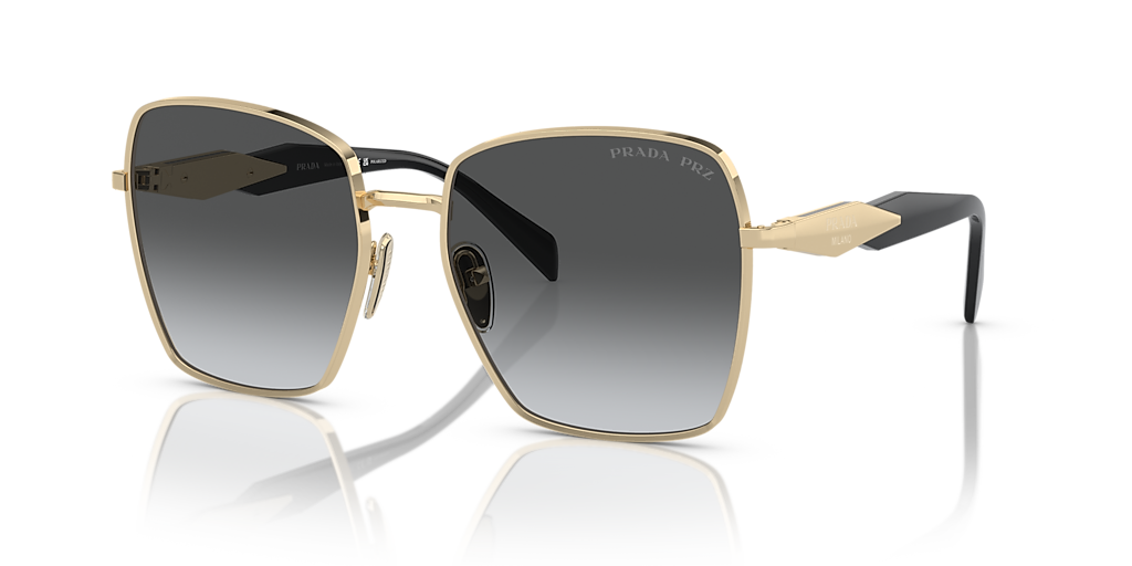2025人気新作 Grey with 18) - (57 L 64ZS PR Prada lenses frame Gold and 小物