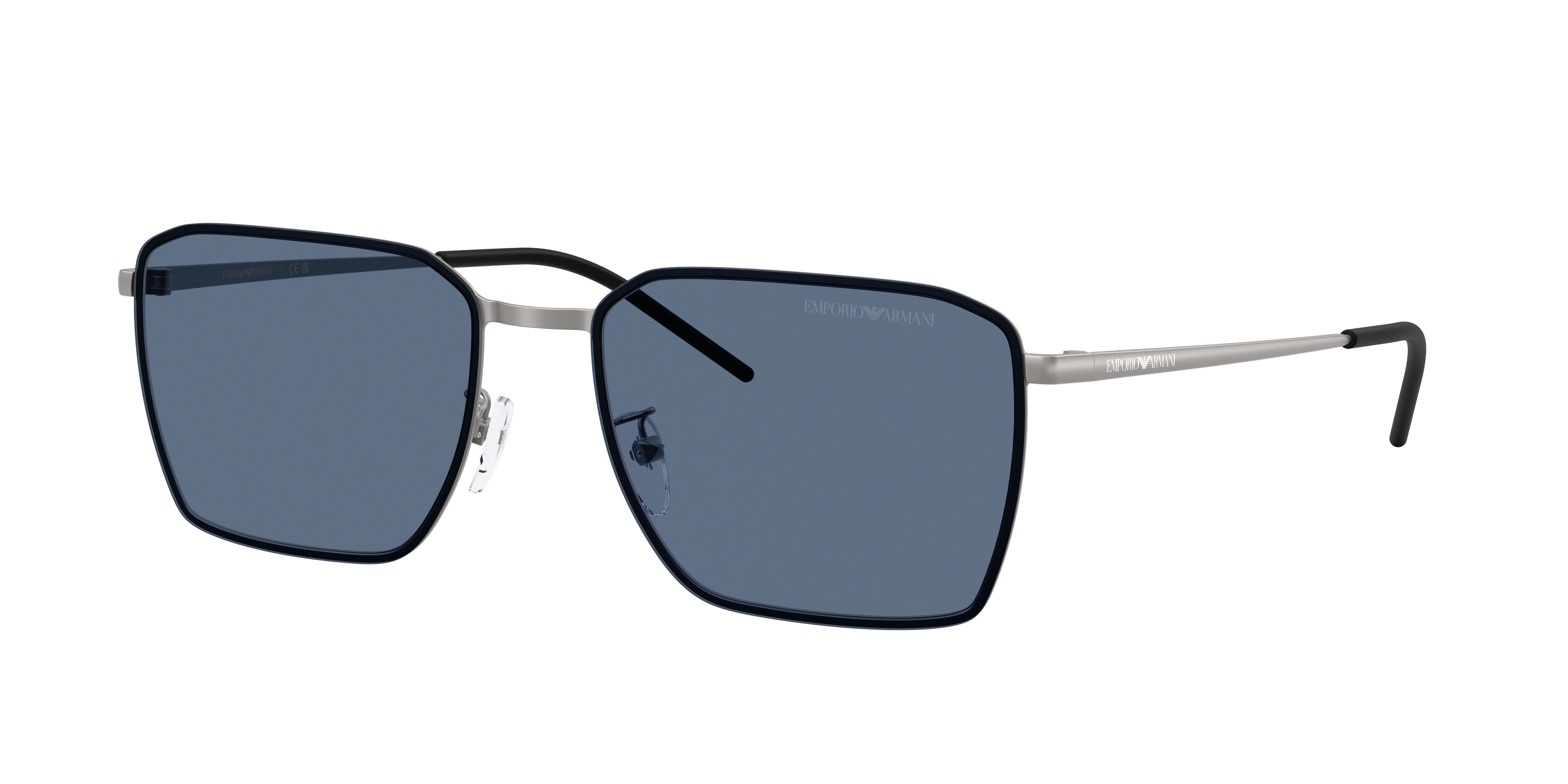 Emporio Armani Man Sunglass EA2172D -  Frame color: Matte Gunmetal, Lens color: Dark Blue