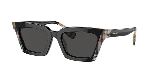 Burberry BE4392U Briar 52 Dark Grey & Black/Vintage Check