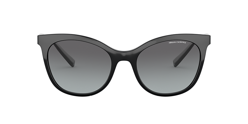 ARMANI EXCHANGE AX4094S Shiny Black - Women Sunglasses, Grey Gradient Lens