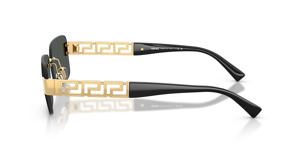Versace VE2298 L (58 - 15) with Grey lenses and Gold frame  display picture 2