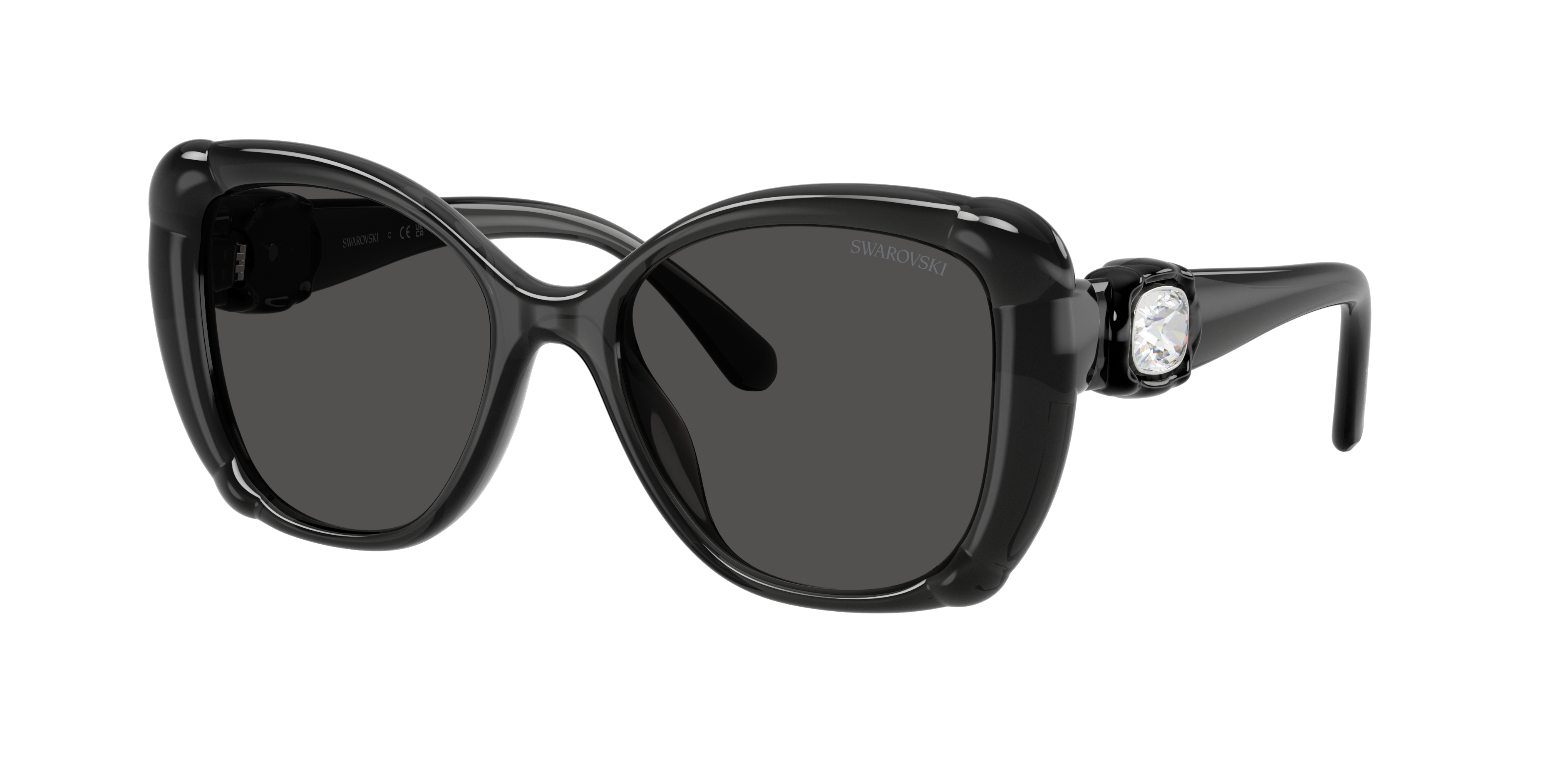 Swarovski Woman Sunglass SK6051U -  Frame color: Dark Grey, Lens color: Dark Grey