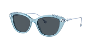 Swarovski SK6017 M (56 - 17) with Grey lenses and White