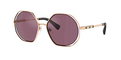 Bvlgari BV6144KB 55 Violet Internal Mirror Silver & Pink Gold  