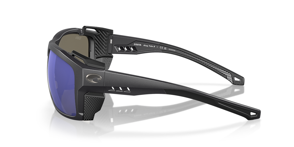 COSTA 6S9111 King Tide 8 Black Pearl - Men Sunglasses, Blue Mirror Lens