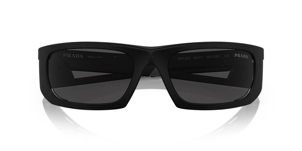 【関送・送料込み】PRADA ラウンド型 ユニセックス PR02YS Prada Linea Rossa PS 02YS L (59 - 17) with Grey lenses and