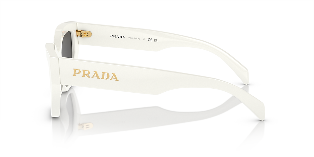 Prada PR A09S M (53 - 18) with Grey lenses and White frame