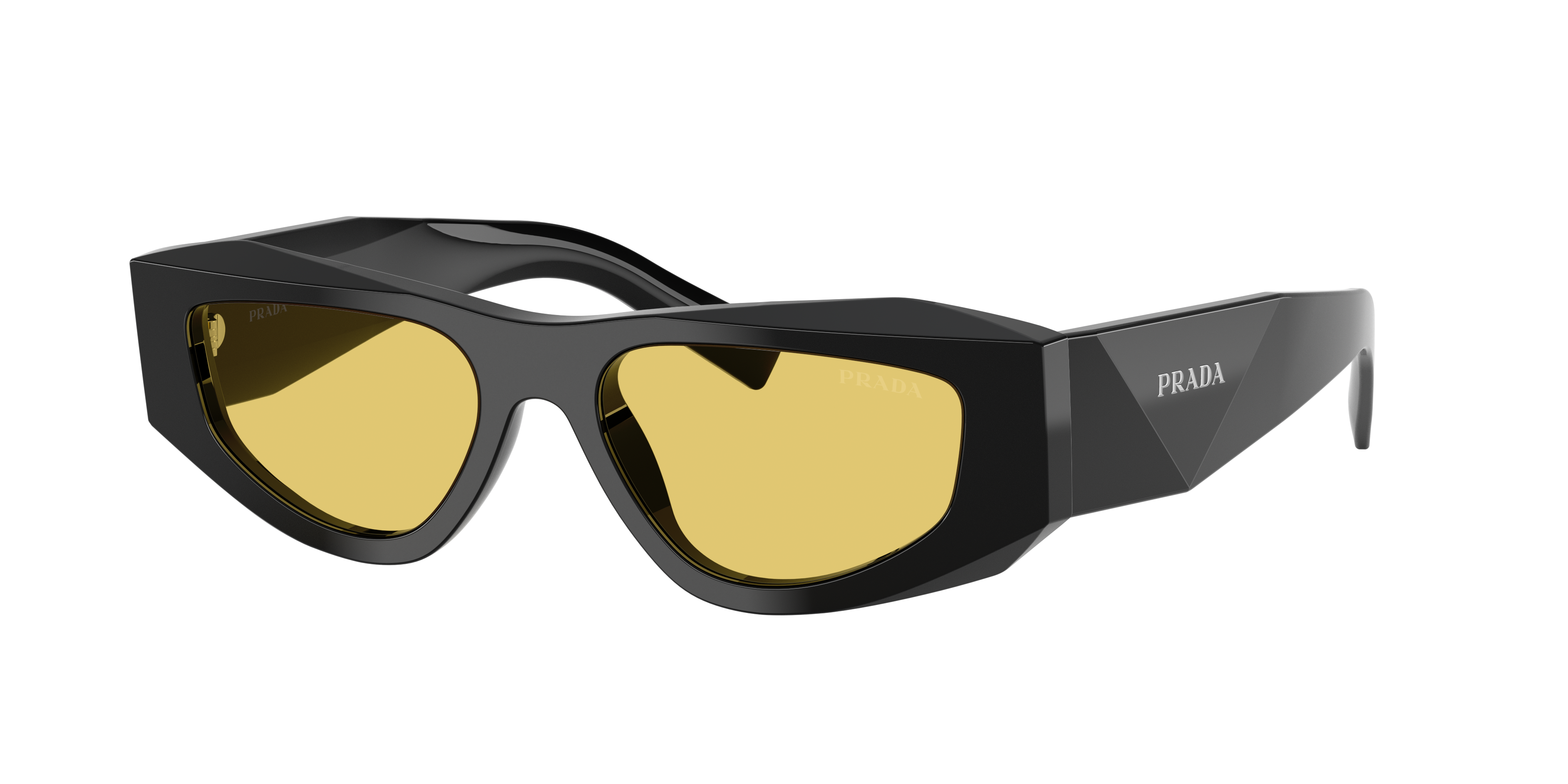 Prada PR B19S M (52 - 17) with Yellow lenses and Black frame