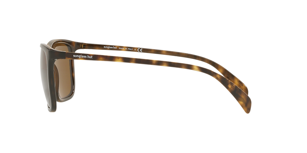 SUNGLASS HUT COLLECTION HU2004 Havana - Men Sunglasses, Dark Brown Lens