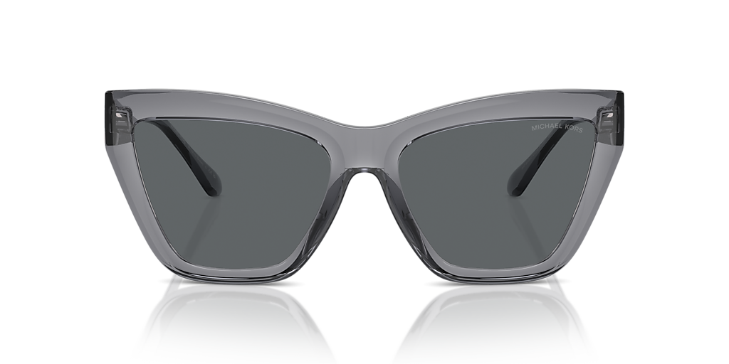 MICHAEL KORS MK2211U Dubai Blue Transparent - Women Sunglasses, Dark Grey Solid Lens