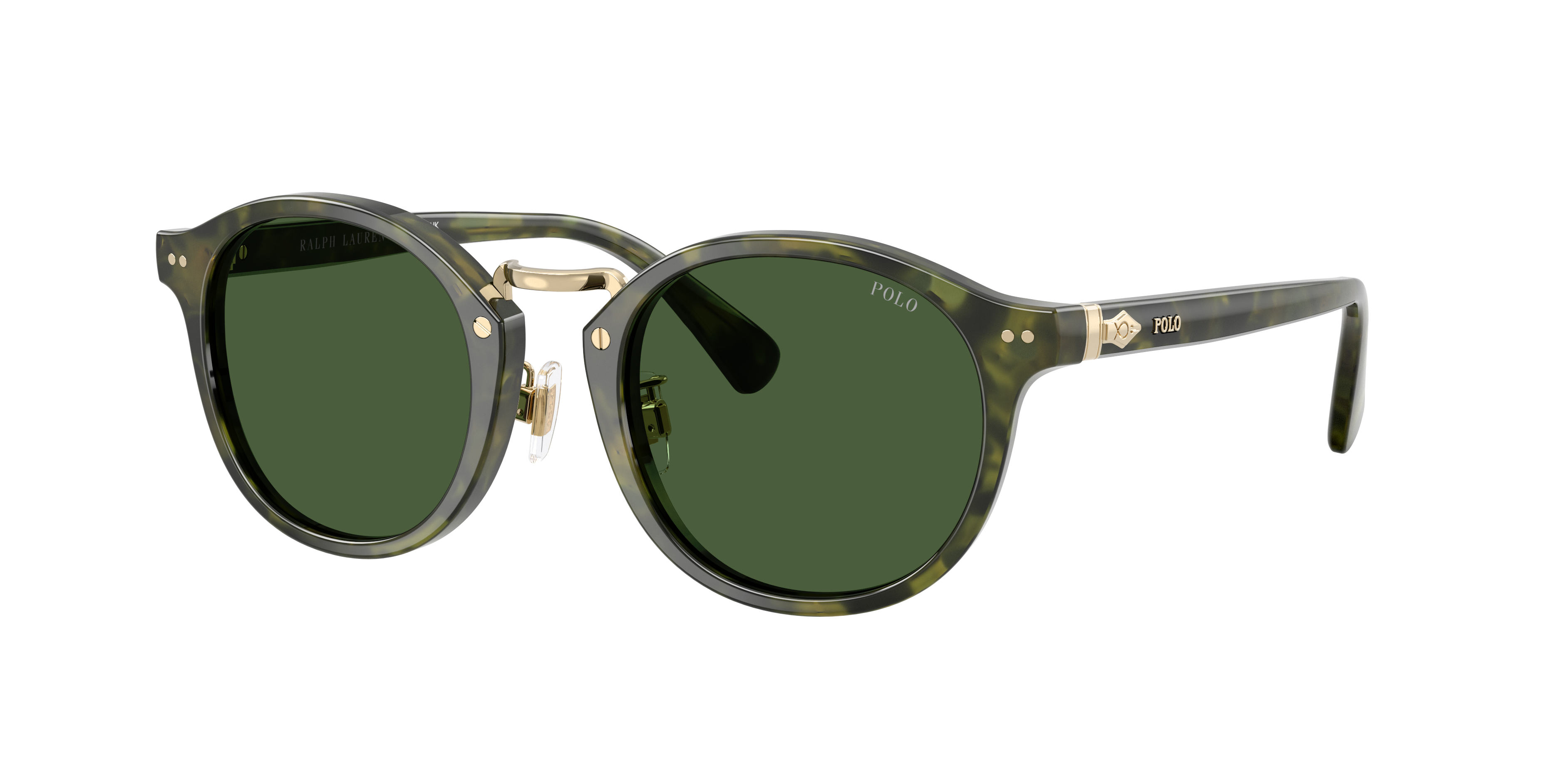 Polo Ralph Lauren Man Sunglass PH4230 -  Frame color: Shiny Green Havana, Lens color: Bottle Green
