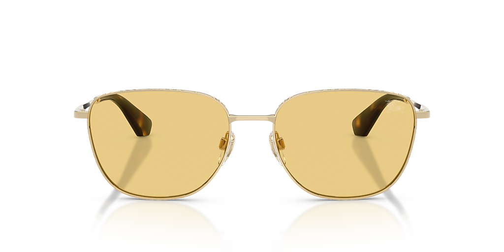 Burberry BE3171 XL (57 - 17) with Yellow lenses and Gold frame