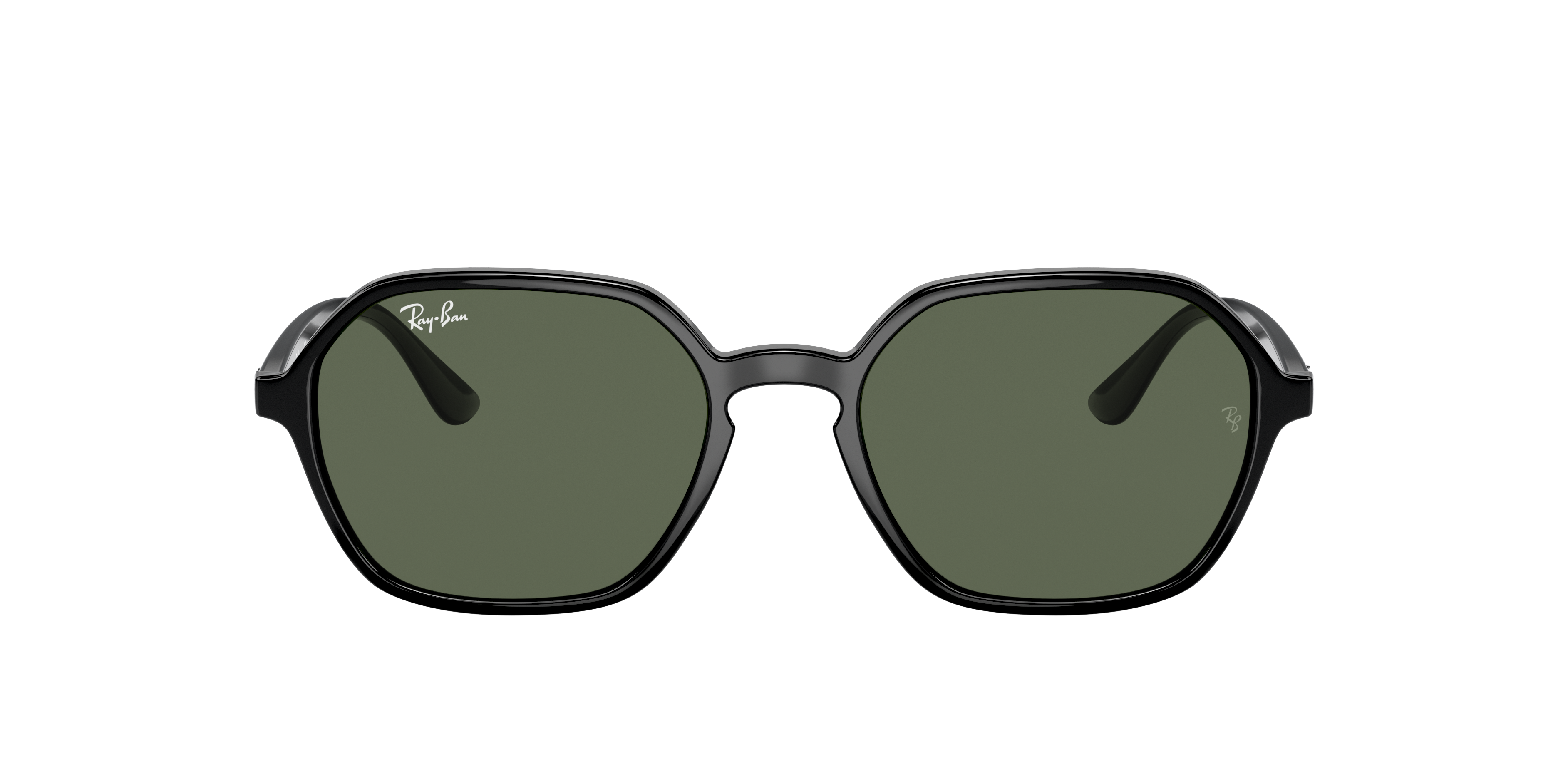 Ray-Ban RB4361 S (52 - 18) with Green lenses and Black frame