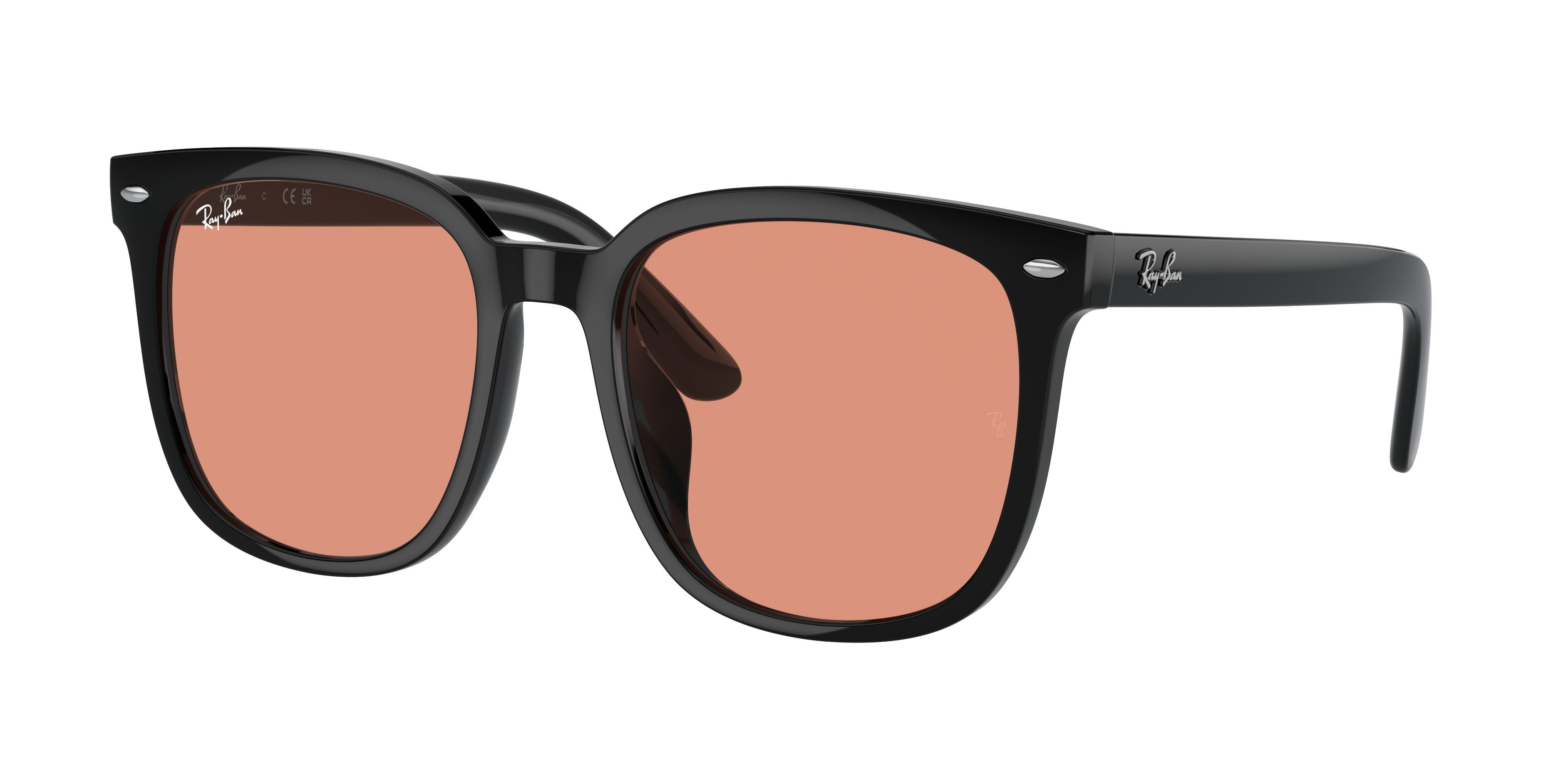 Ray-Ban RB4401D XXL (57 - 20) with Orange lenses and Black frame