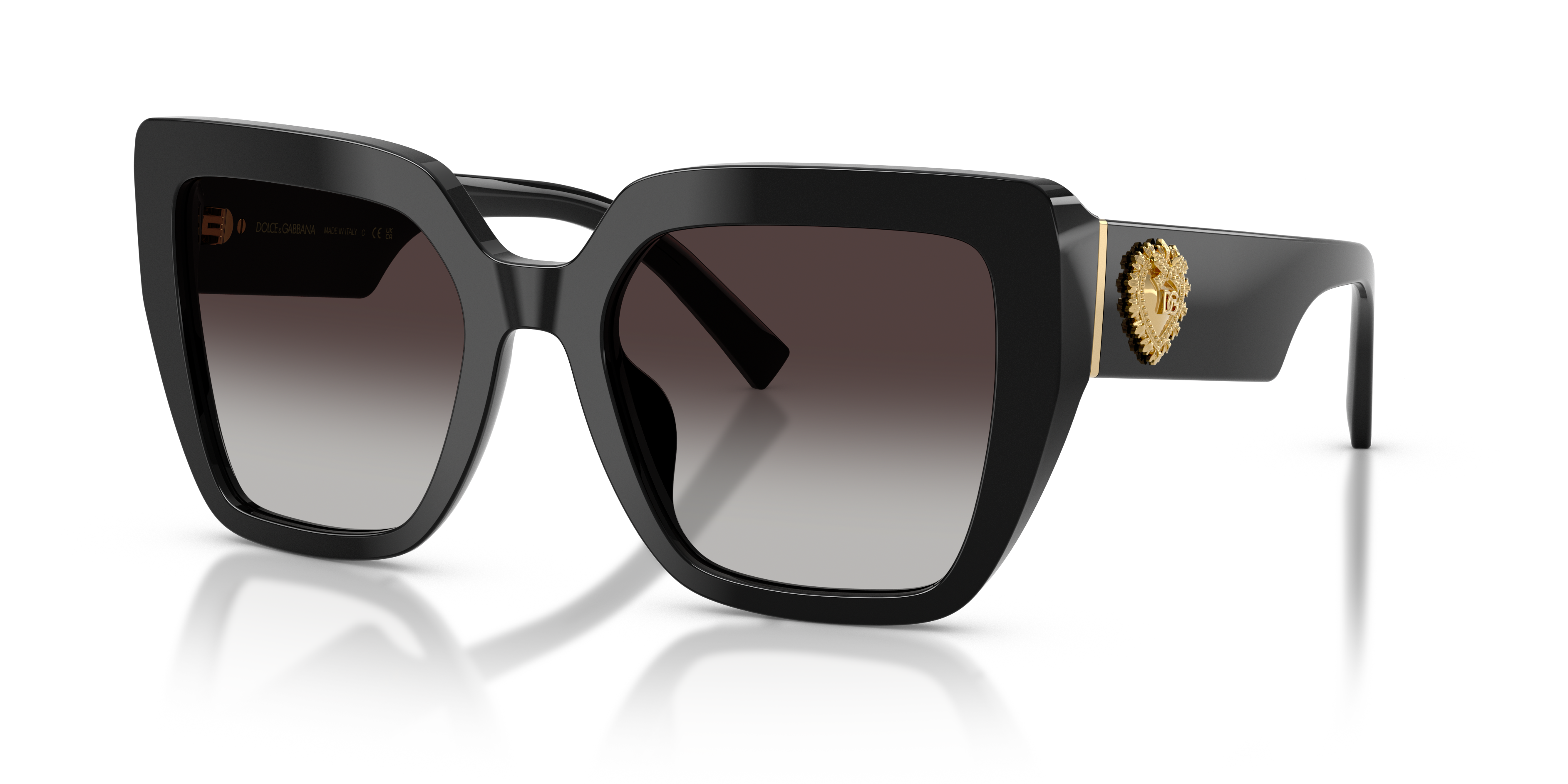 Dolce&Gabbana DG4538 L (54 - 20) with Grey lenses and Black frame