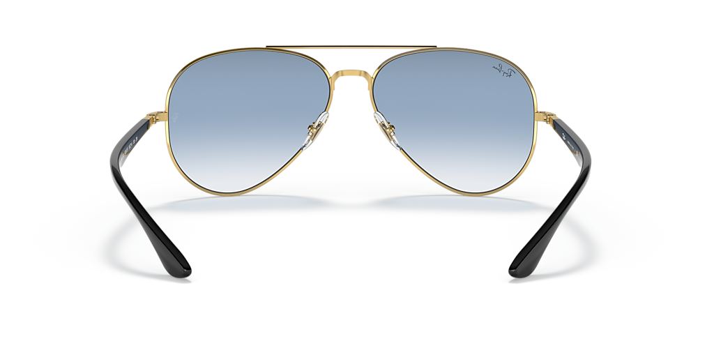 Ray-Ban RB3675 XL (58 - 14) with Blue lenses and Black frame