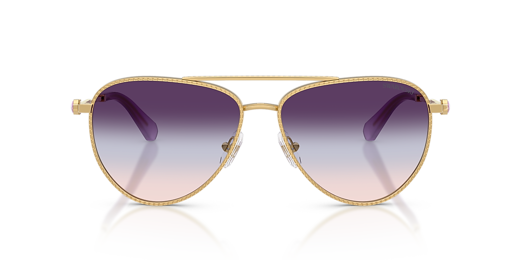 Swarovski SK7031 XL (59 - 14) with Brown lenses and Gold frame
