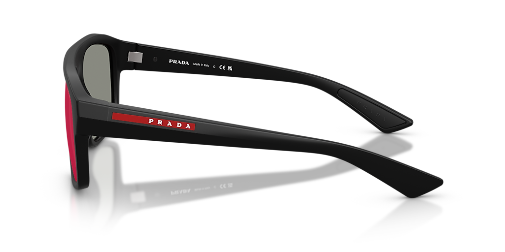 Prada Linea Rossa PS B02S XXL (59 - 17) with Grey lenses and Black