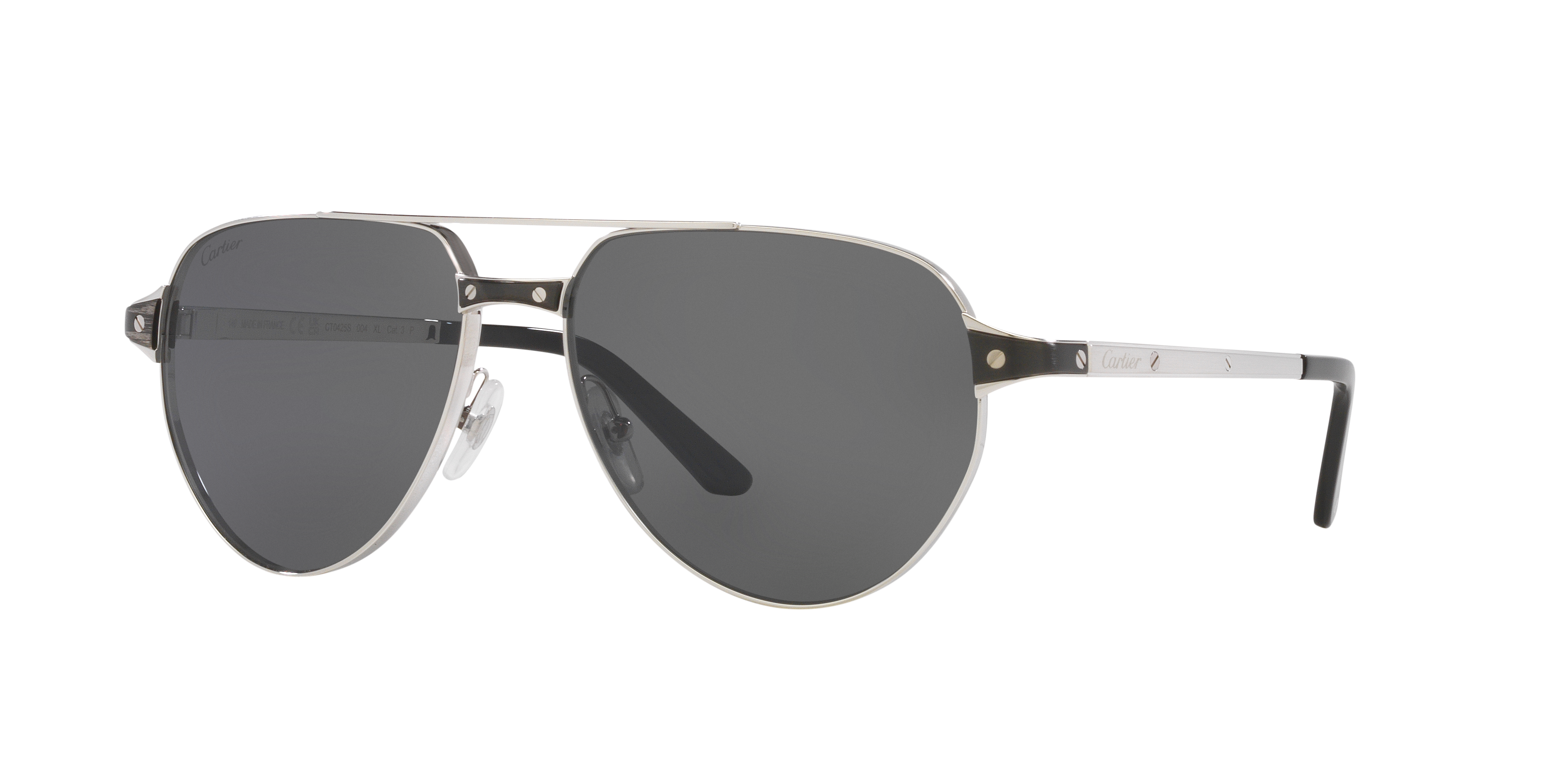 サングラス Cartier SS25 Cartier - CT0551S - 004 (CT0551S 004) Cartier CT0550S 004 Luxury frameless sunglasses with green