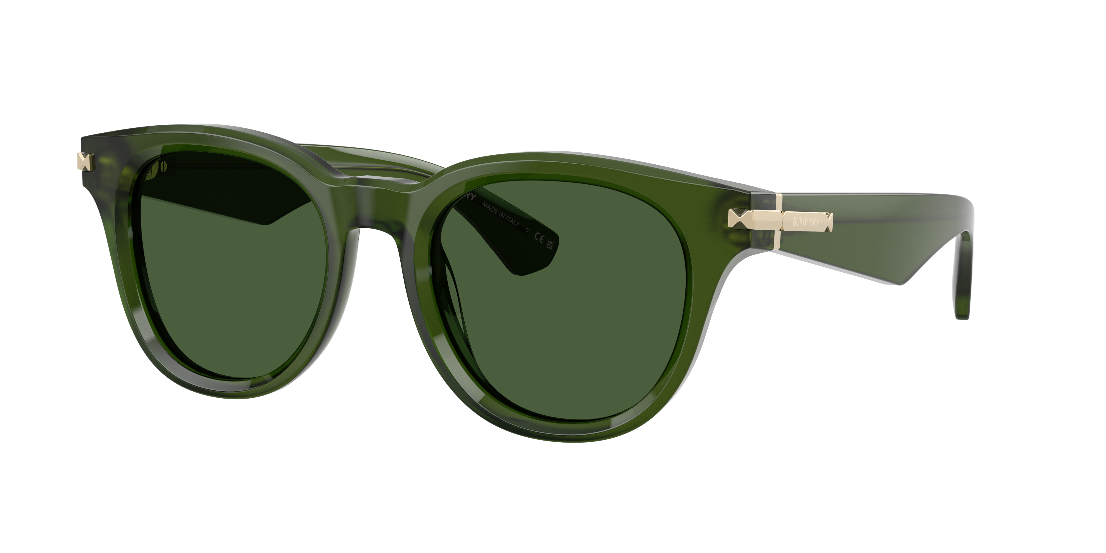 Burberry Man Sunglass BE4439 -  Frame color: Green, Lens color: Dark Green