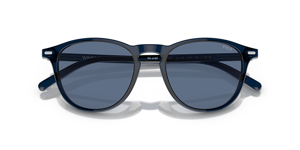 Polo Ralph Lauren PH4181 M (51 - 19) with Blue lenses and Blue