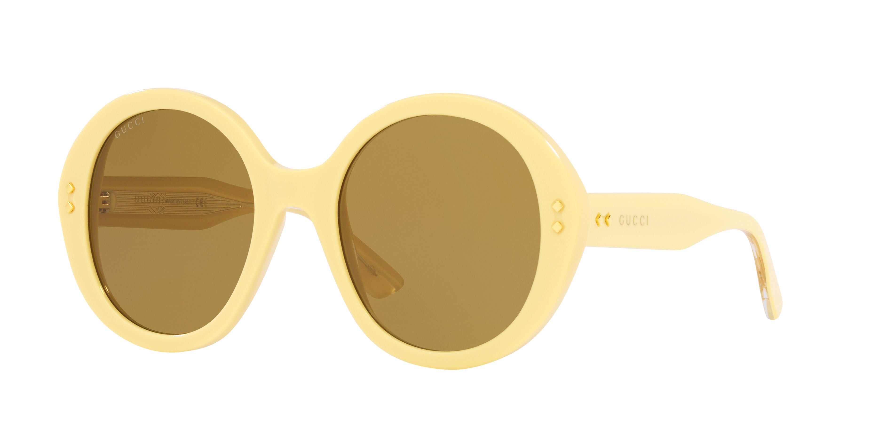 サングラス GUCCI Woman Sunglasses Yellow GG1081S 004 Gucci GG1081S - 004 Yellow | Sunglasses Woman