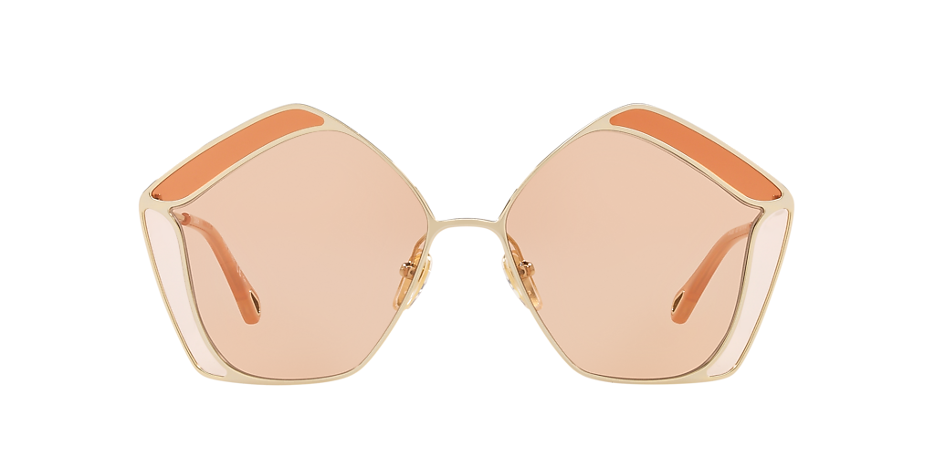 Chloé ピンク フリンジ付きファウラーズ Chloé CH0026S XL (59 - 16) with Pink lenses and Black frame