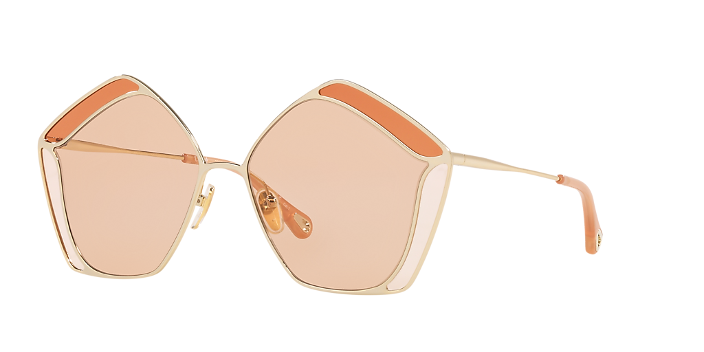● CHLOE ● サングラス Round Pink / Brown / 55mm Chloe Women's Sunglasses - Pink Brown Plastic Round Frame