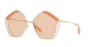【送料,関税込】Chloe サングラス Osco CH0050S Chloé CH0050S XL (53 - 18) with Grey lenses and Orange frame