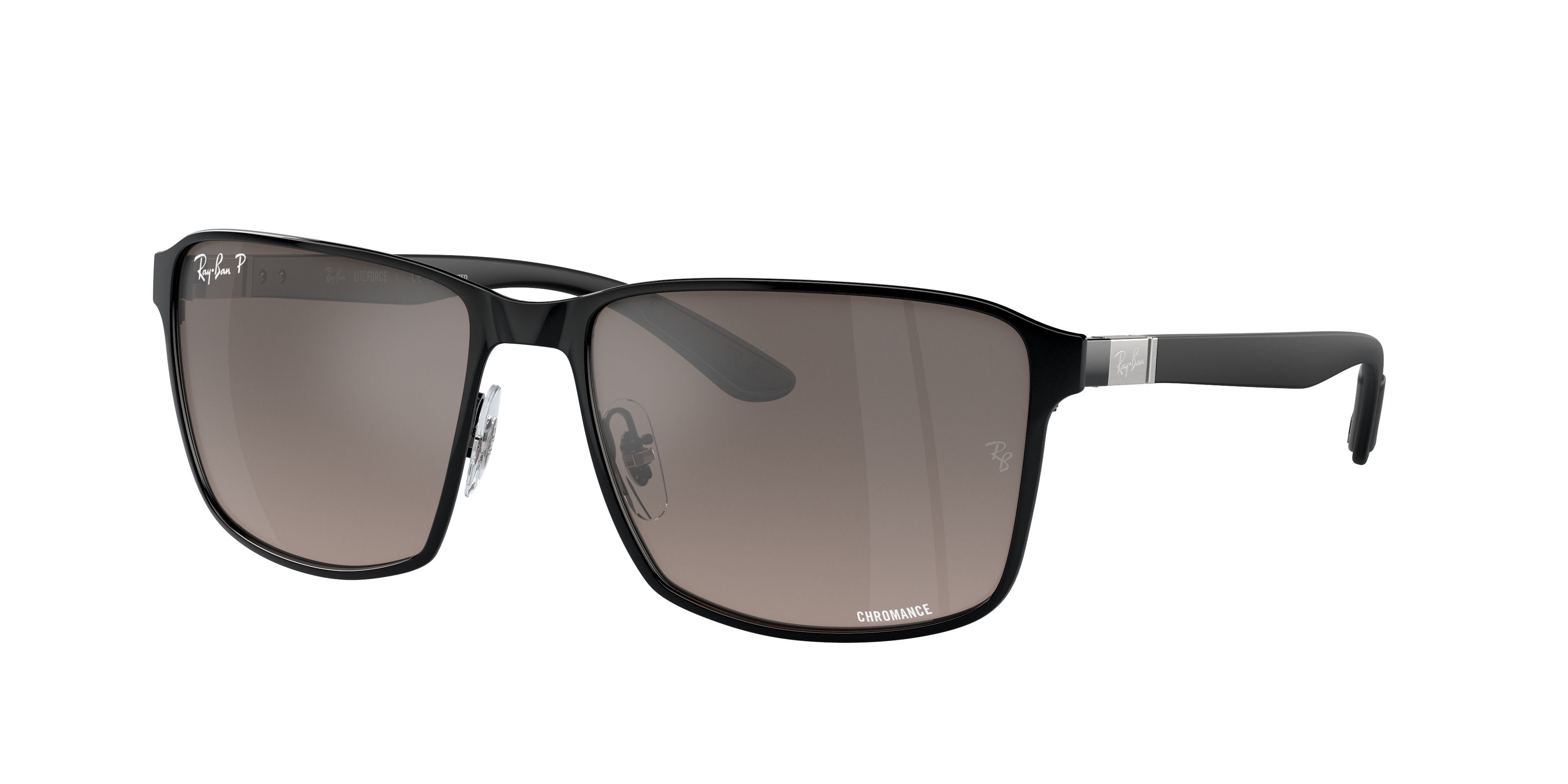 Ray-Ban RB3721CH Chromance XXL (59 - 17) com Lentes Cinza e